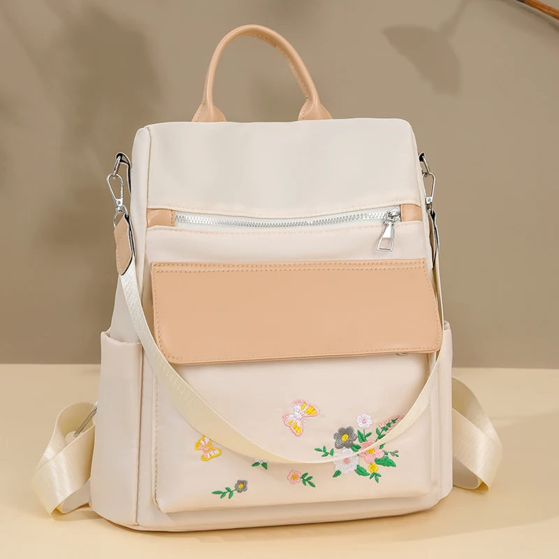 Casual Nylon Student Backpack Flower Embroidery School Bags for Teenage Girls Brand Waterproof Book Pack Large Capacity Rucksack
Casual Nylon Student Backpack Flower Embroidery School Bags for Teenage Girls Brand Waterproof Book Pack Large Capacity Rucksack