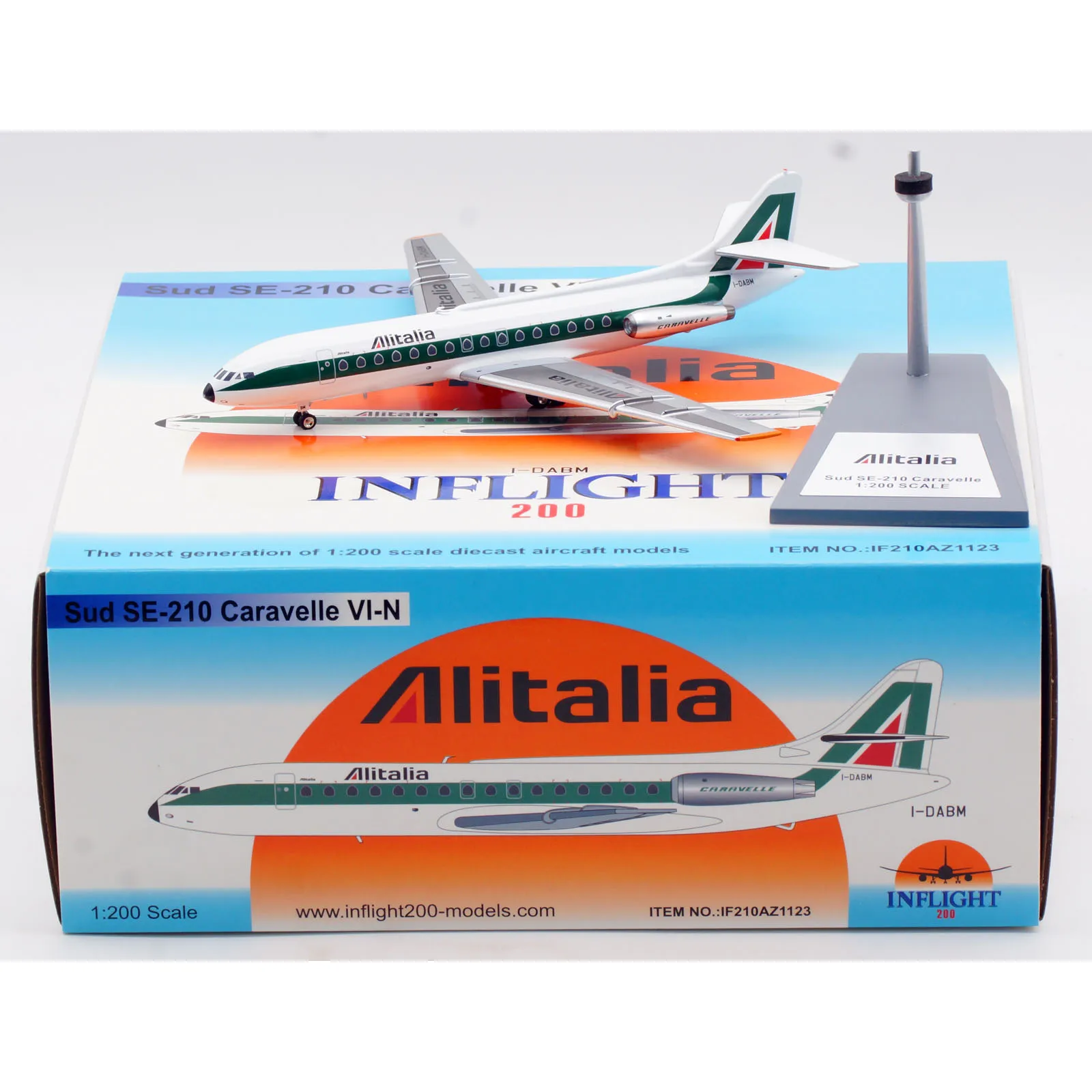 IF210AZ1123 Alloy Collectible Plane Gift INFLIGHT1:200 Alitalia Airlines Sud SE-210 Caravelle VI-N Diecast Aircraft Model I-DABM
IF210AZ1123 Alloy Collectible Plane Gift INFLIGHT1:200 Alitalia Airlines Sud SE-210 Caravelle VI-N Diecast Aircraft Model I-DABM