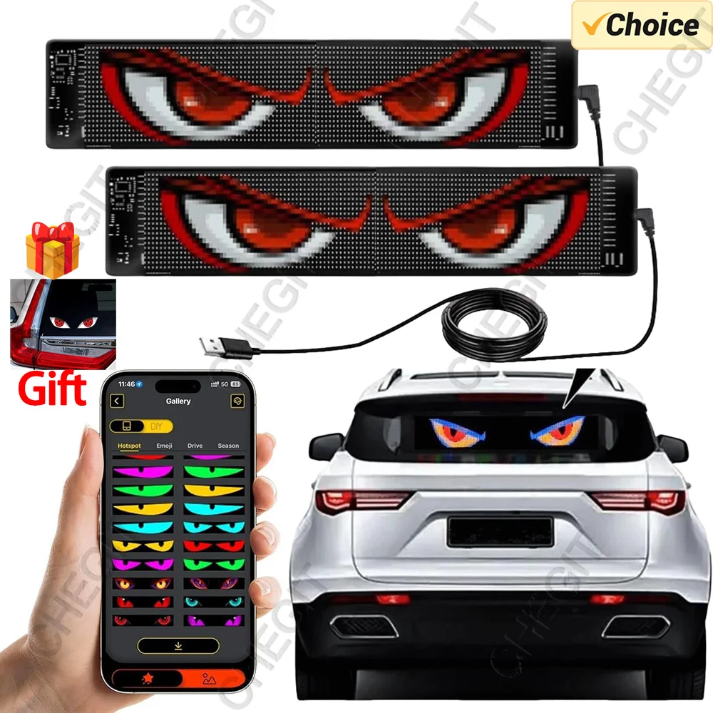 Demon Eyes Car LED Logo APP LED Matrix Pixel Panel DIY Programmable Flexible LED Display for Car Truck Accessories
Demon Eyes Car LED Logo APP LED Matrix Pixel Panel DIY Programmable Flexible LED Display for Car Truck Accessories