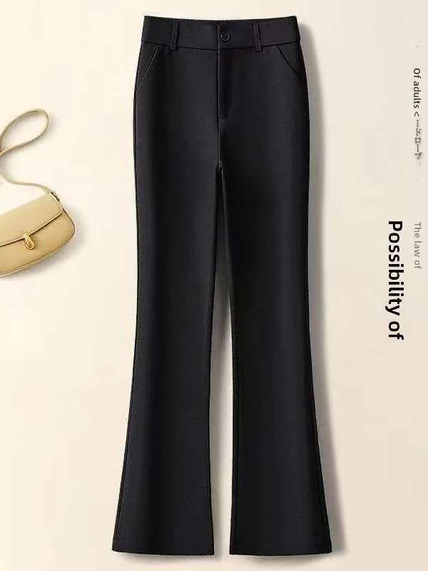 Bla High Waist Bell Bot Pants Women's Slim Fit Elastic Petite Flared Trousers Profional Suit Pants Commute Sle
Bla High Waist Bell Bot Pants Women's Slim Fit Elastic Petite Flared Trousers Profional Suit Pants Commute Sle