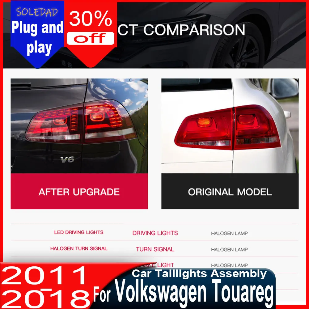For Volkswagen Touareg 2011 2012 2013 2014-2018 taillight assembly LED running lights turn signals brake lights reverse lights
For Volkswagen Touareg 2011 2012 2013 2014-2018 taillight assembly LED running lights turn signals brake lights reverse lights