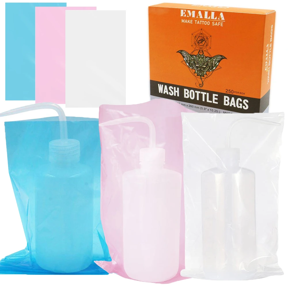 EMALLA Tattoo Wash Bottle Bags Squeeze Bottle Bags Disposable Tattoo Bottle Covers Clean Bags Tattoo Cleaning Supply Accessories
EMALLA Tattoo Wash Bottle Bags Squeeze Bottle Bags Disposable Tattoo Bottle Covers Clean Bags Tattoo Cleaning Supply Accessories