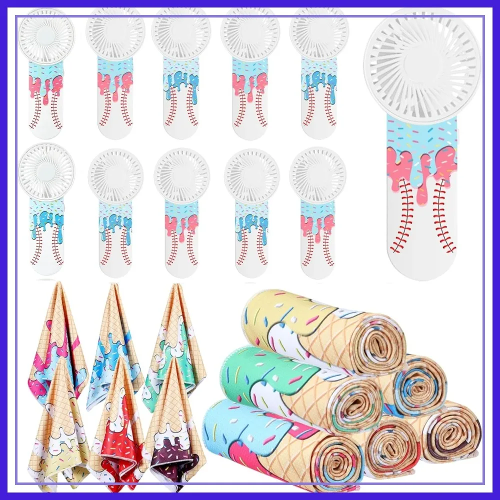 24 Pcs Sport Gifts: 12 Cooling Towels 40x12in + 12 Mini Hand Fans for Team Party Favors (Batteries Not Included)
24 Pcs Sport Gifts: 12 Cooling Towels 40x12in + 12 Mini Hand Fans for Team Party Favors (Batteries Not Included)
