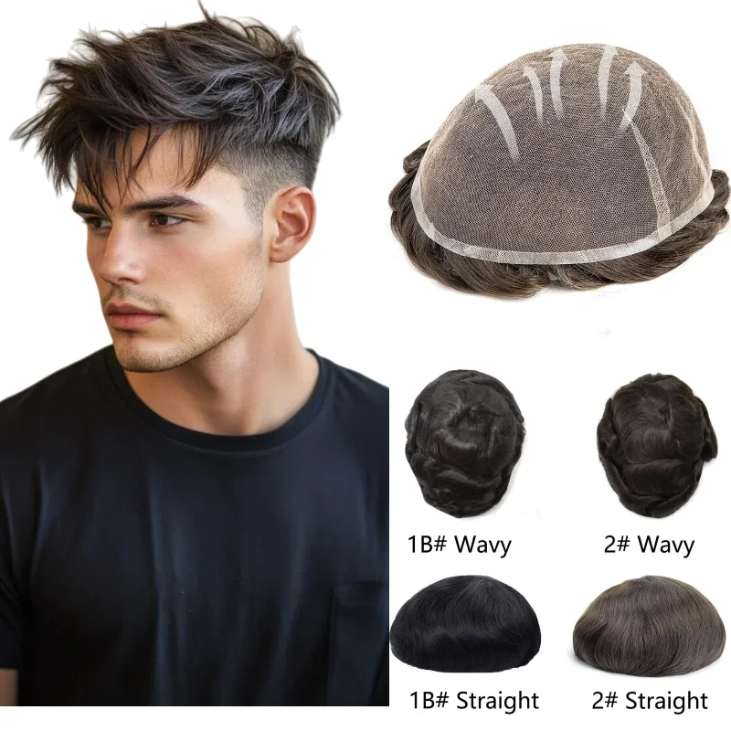 Men's Toupee Full HD Swiss Lace Base | Real Human Hair Wig, Tangle Free & Shedding Proof Hair Replacement
Men's Toupee Full HD Swiss Lace Base | Real Human Hair Wig, Tangle Free & Shedding Proof Hair Replacement