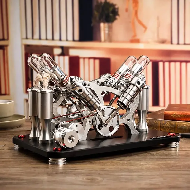 Two-cylinder Four-cylinder Engine Generator Set Antique Engine CNC High-end Manufacturing All Metal Can Start Toy
Two-cylinder Four-cylinder Engine Generator Set Antique Engine CNC High-end Manufacturing All Metal Can Start Toy