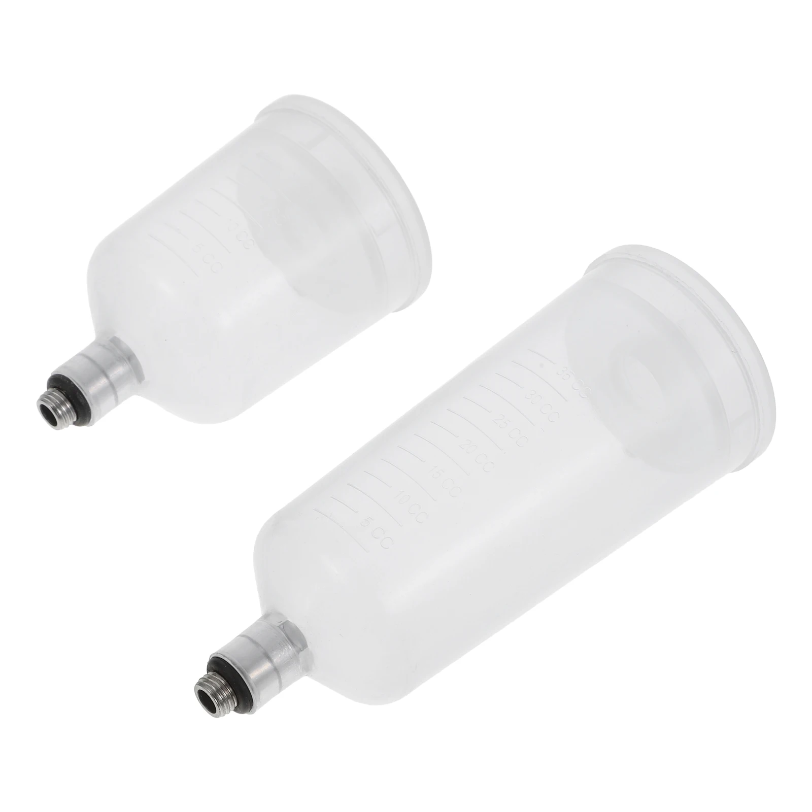 2pcs Airbrush Paint Bottles Set Clear Material Easy Clean Small Large Cup Jar for Model Cake Nail Painting
2pcs Airbrush Paint Bottles Set Clear Material Easy Clean Small Large Cup Jar for Model Cake Nail Painting