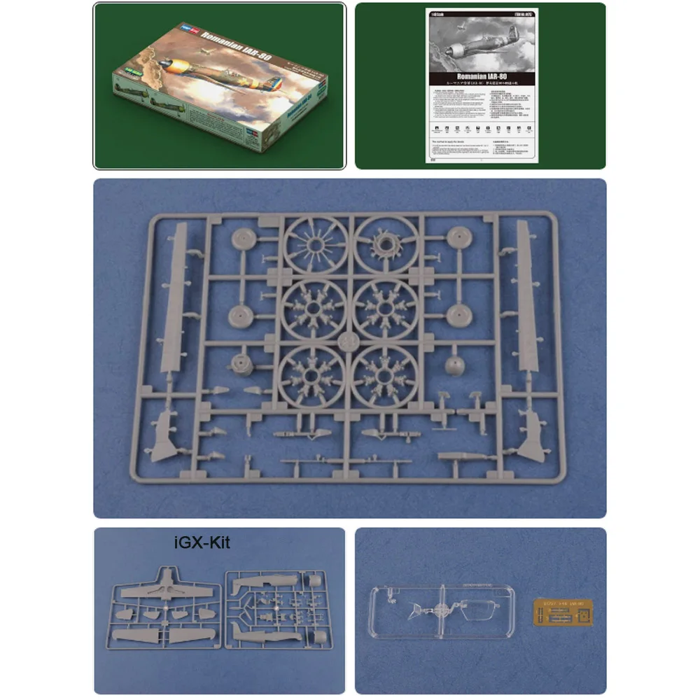 HobbyBoss 81757 1/48 Scale Romanian IAR80 IAR-80 Fighter Plane Airplane Aircraft Plastic Assembly Model Building Kit
HobbyBoss 81757 1/48 Scale Romanian IAR80 IAR-80 Fighter Plane Airplane Aircraft Plastic Assembly Model Building Kit