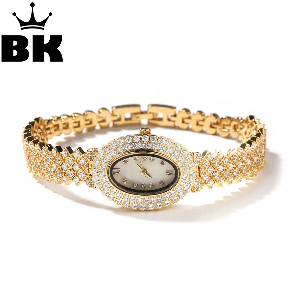 Часы наручные BLING KING женские кварцевые, роскошные винтажные, с овальным циферблатом, блестящие полностью круглые, с металлическим ремешком из фианита, 5 А
Часы наручные BLING KING женские кварцевые, роскошные винтажные, с овальным циферблатом, блестящие полностью круглые, с металлическим ремешком из фианита, 5 А