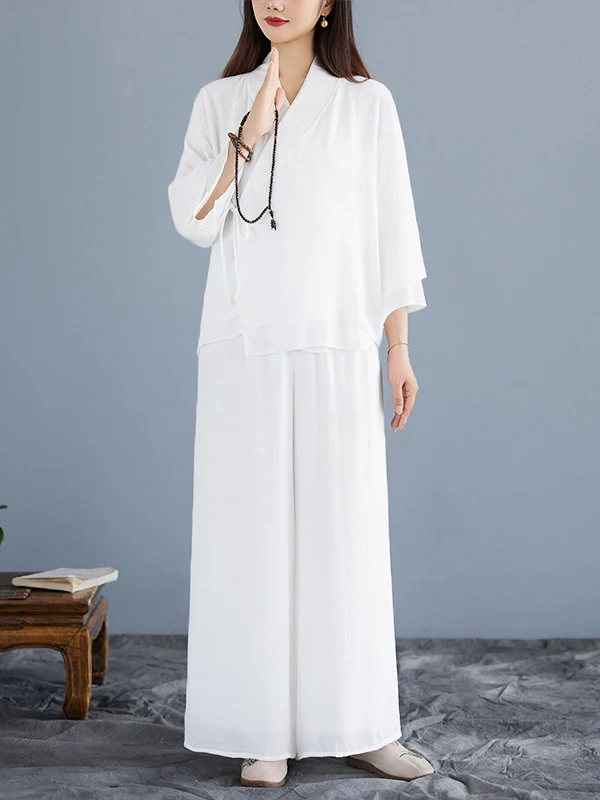 High-End Layman's Zen Clothing Set Healing Meditation Buddhist Style Cotton Ethnic Women's Fashion Spring Season
High-End Layman's Zen Clothing Set Healing Meditation Buddhist Style Cotton Ethnic Women's Fashion Spring Season