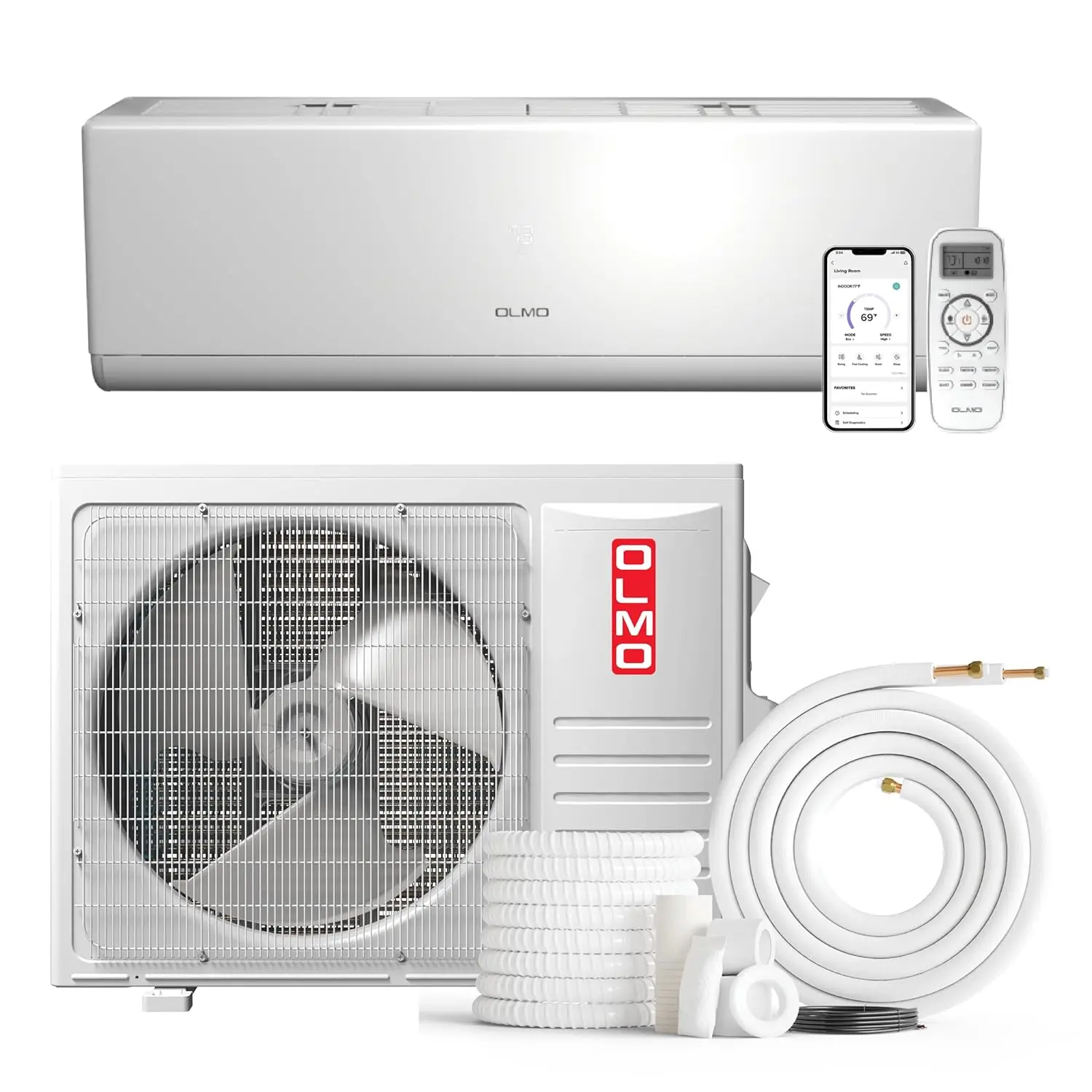 24,000 BTU Ductless Mini Split Air Conditioner & Heat Pump – 19.5 SEER2 – 16FT Installation Kit Included – 230V, Custom
24,000 BTU Ductless Mini Split Air Conditioner & Heat Pump – 19.5 SEER2 – 16FT Installation Kit Included – 230V, Custom