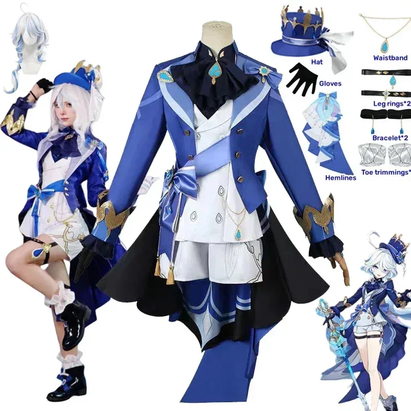 Furina Focalors Cosplay Genshin Costume Impact Carnival Uniform Anime Halloween Party Costumes Masquerade Women Costume and Wig
Furina Focalors Cosplay Genshin Costume Impact Carnival Uniform Anime Halloween Party Costumes Masquerade Women Costume and Wig