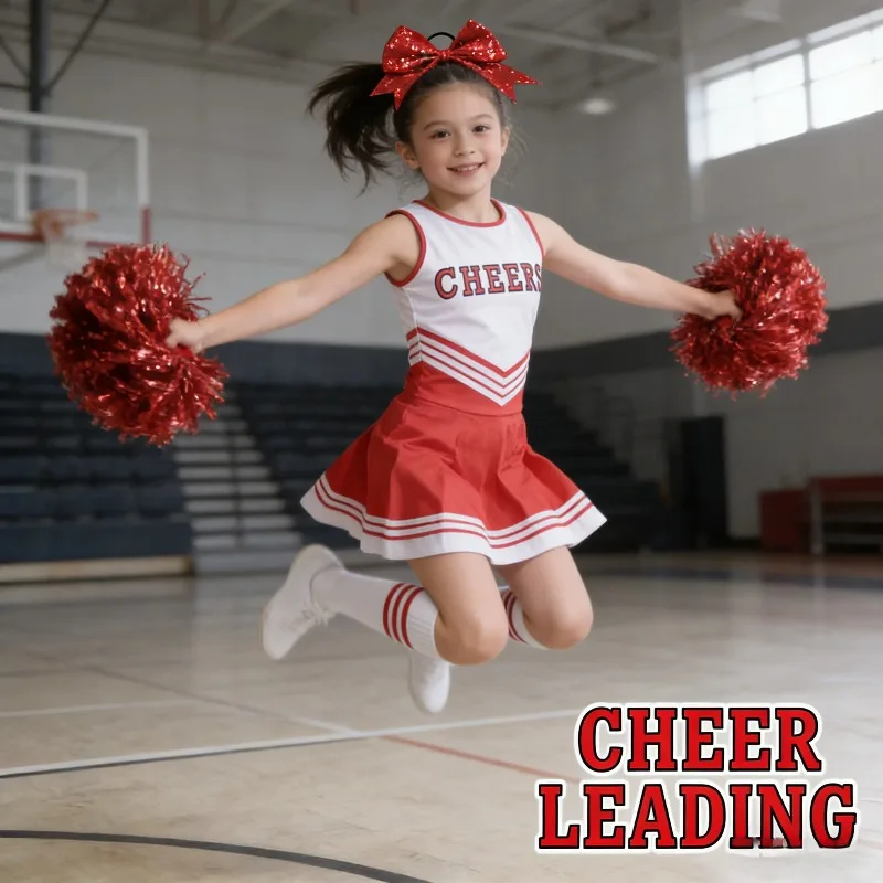 Kids Cheerleader Dress 5 Colors Cheerleading Sports Outfit Football Baby Costume for School Performance
Kids Cheerleader Dress 5 Colors Cheerleading Sports Outfit Football Baby Costume for School Performance
