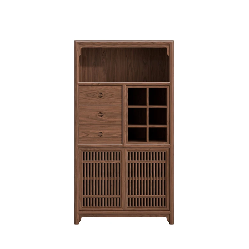 Small Bogu rack black walnut, tea set locker, new Chinese tea room small side cabinet
Small Bogu rack black walnut, tea set locker, new Chinese tea room small side cabinet