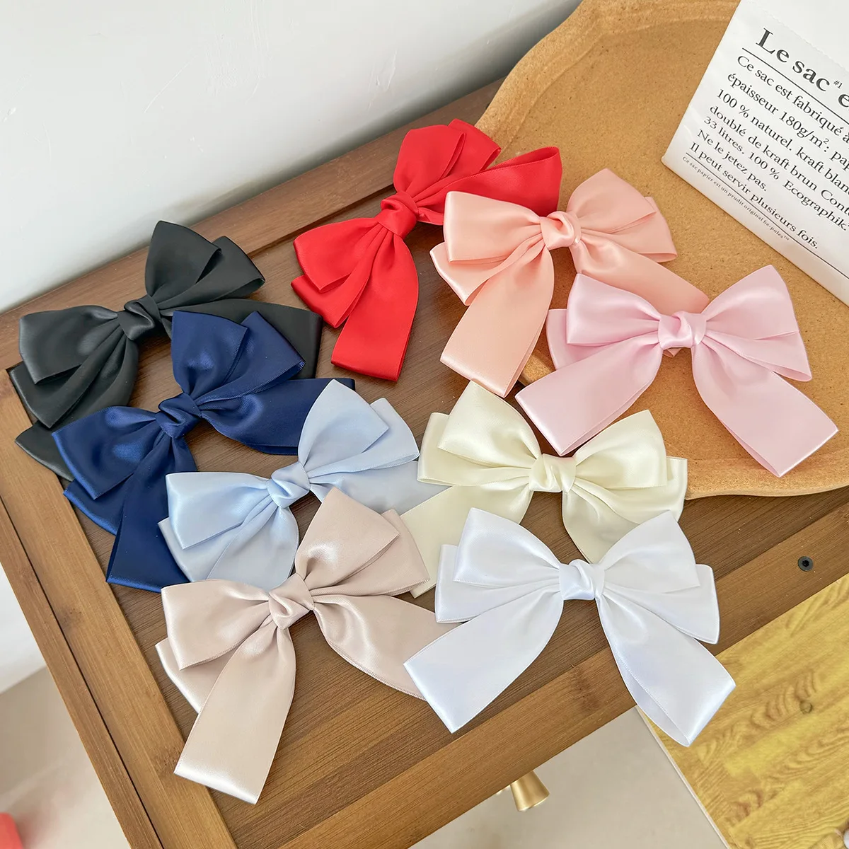 30pc/lot 5" Solid Satin Ribbon Bow Hair Clips Women Girls Handmade Ribbon Bow Hairpins Kids Hairgrips Gifts Hair Accessories
30pc/lot 5" Solid Satin Ribbon Bow Hair Clips Women Girls Handmade Ribbon Bow Hairpins Kids Hairgrips Gifts Hair Accessories