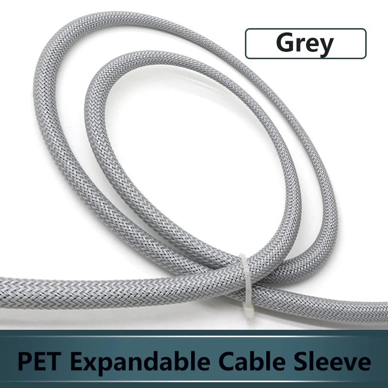 1~50m Grey PET Braid Sleeve 2/4/6/8/10/12/14/16/20/25/30/35/40/50/60mm High Density Snake Skin Cable Wrap Sheath Braid For Wires
1~50m Grey PET Braid Sleeve 2/4/6/8/10/12/14/16/20/25/30/35/40/50/60mm High Density Snake Skin Cable Wrap Sheath Braid For Wires