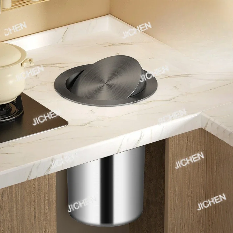 ZQ Kitchen Trash Can Built-in Garbage Bin Stainless Steel Large Litter Bins Luxury Touch Dustbin With Lid Kitchens Accessories
ZQ Kitchen Trash Can Built-in Garbage Bin Stainless Steel Large Litter Bins Luxury Touch Dustbin With Lid Kitchens Accessories