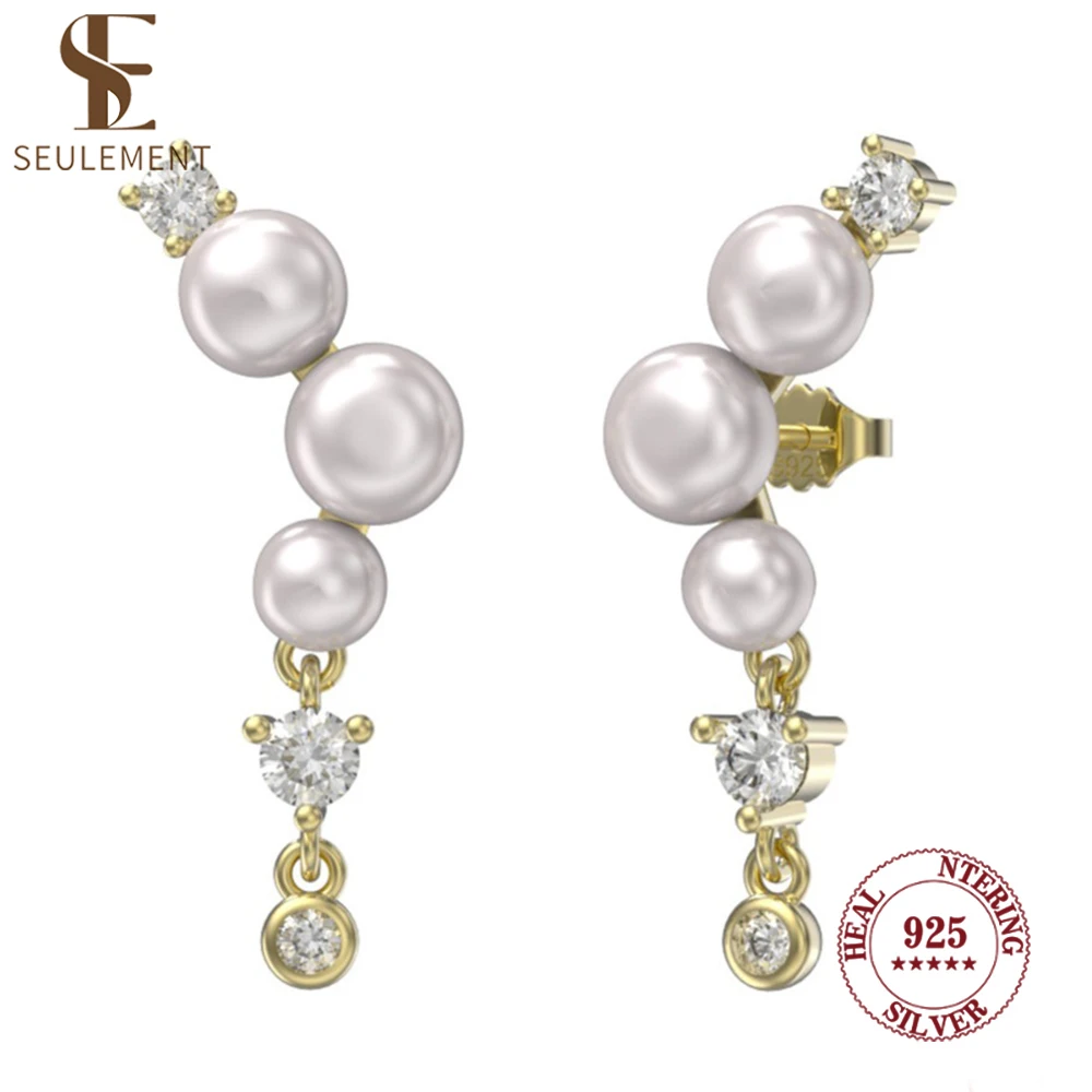 Seulement Natural Freshwater Pearl Stud Earrings for Women 925 Sterling Silver Personal Fashion Earings Jewelry Gifts
Seulement Natural Freshwater Pearl Stud Earrings for Women 925 Sterling Silver Personal Fashion Earings Jewelry Gifts