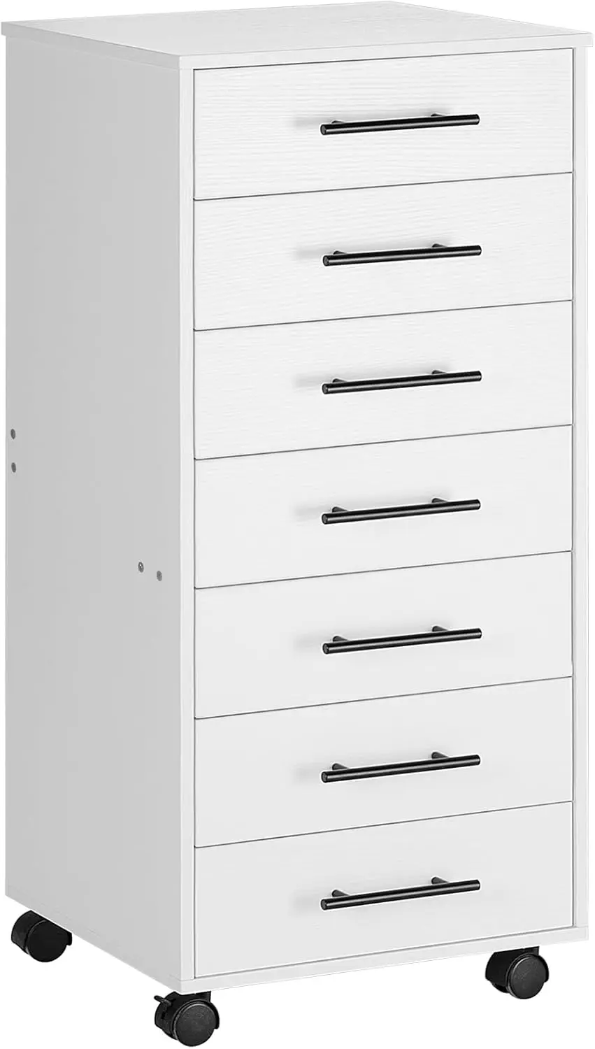 7-Drawer Wooden Office Cabinet, Mobile Storage Filing Drawer for Home Office, Easy Assembly in White
7-Drawer Wooden Office Cabinet, Mobile Storage Filing Drawer for Home Office, Easy Assembly in White