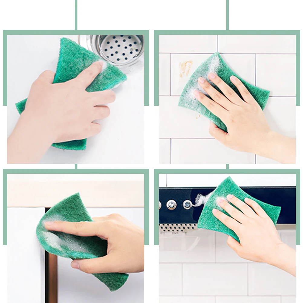 6pcs Pad Scouring Pads Highly Absorbent Kitchen Scrubber for Dishes Pots Glass Cleaning Pads Nylon Non Scratch
6pcs Pad Scouring Pads Highly Absorbent Kitchen Scrubber for Dishes Pots Glass Cleaning Pads Nylon Non Scratch