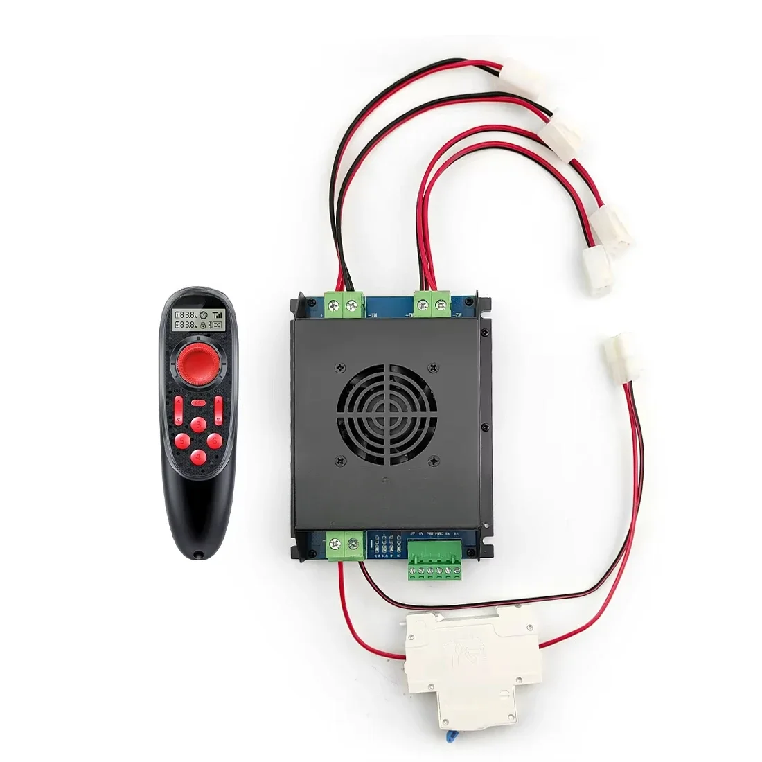 24V 4WD Electric Brushed DC Brushed Motor Controller 50A With Wireless Joystick Compatible With Dual Drive Device factory outlet
24V 4WD Electric Brushed DC Brushed Motor Controller 50A With Wireless Joystick Compatible With Dual Drive Device factory outlet