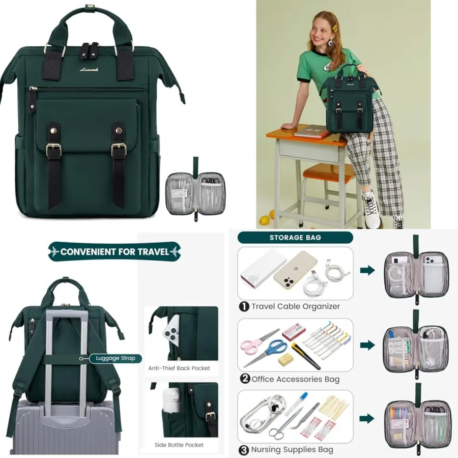 Laptop Backpack for Women, Teacher Nurse Bag Work Travel Computer Backpacks Purse, Water Resistant Daypack, 15.6in
Laptop Backpack for Women, Teacher Nurse Bag Work Travel Computer Backpacks Purse, Water Resistant Daypack, 15.6in