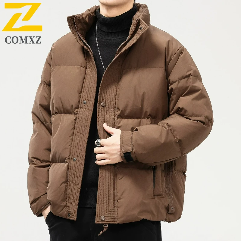 COMXZ Warm Loose Down Jacket Versatile Solid Color Minimalist Skiing Puffer Jacket Travel Stylish Winter Jacket Men's Clothing
COMXZ Warm Loose Down Jacket Versatile Solid Color Minimalist Skiing Puffer Jacket Travel Stylish Winter Jacket Men's Clothing