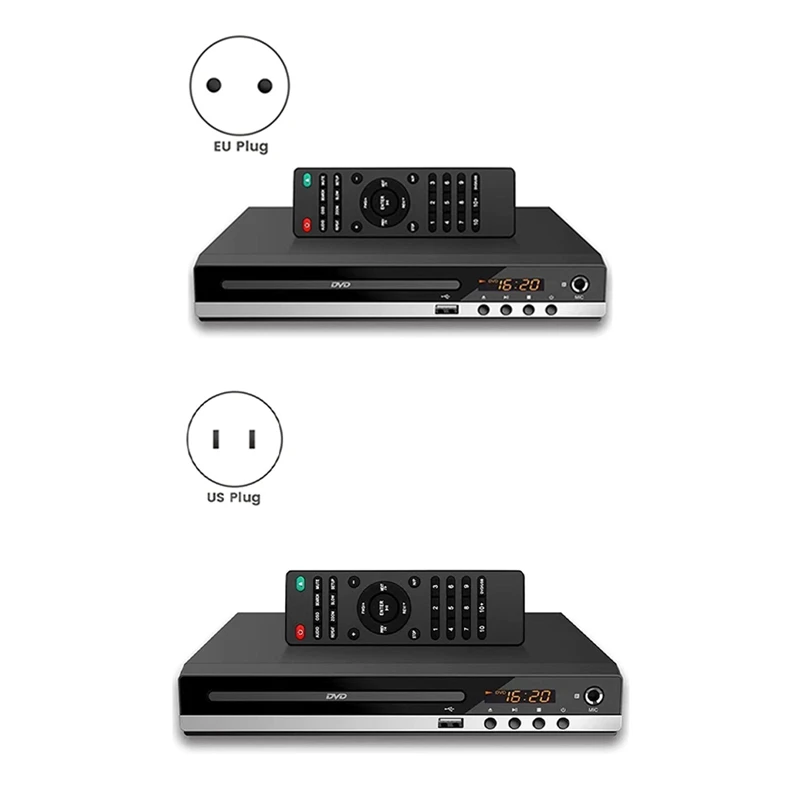 DVD Player High-Defination 1080P Home DVD Player Box For TV DVD229 HD DVD Player CD-Discs Player AV Output MIC-Port US Plug
DVD Player High-Defination 1080P Home DVD Player Box For TV DVD229 HD DVD Player CD-Discs Player AV Output MIC-Port US Plug