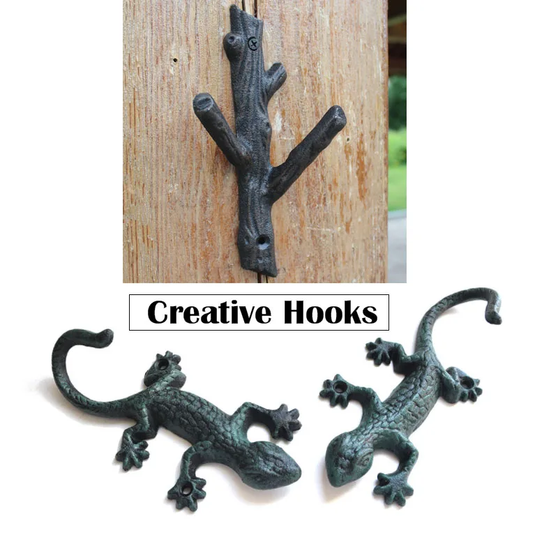 Creative Gecko Wall Mount Decorative Hooks Cast Iron Retro Big Clothes Coats Hats Towel Hanger Shelf For Kitchen Home Decoration
Creative Gecko Wall Mount Decorative Hooks Cast Iron Retro Big Clothes Coats Hats Towel Hanger Shelf For Kitchen Home Decoration