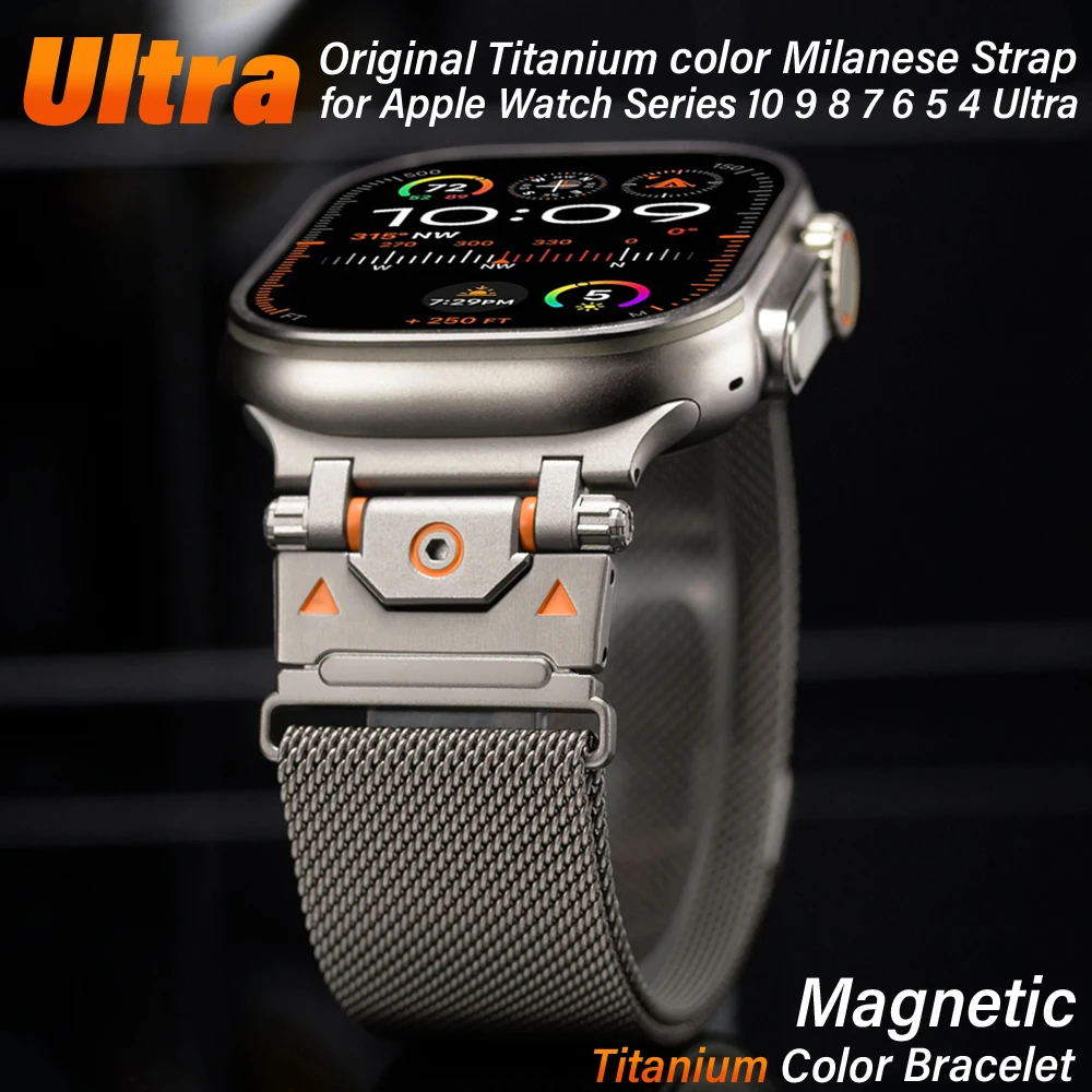 Luxury Milanese Loop Strap for Apple Watch Series 10 46mm Ultra 49mm Men Metal Band for Series 9 8 7 6 5 4 45mm 44mm Correa Band
Luxury Milanese Loop Strap for Apple Watch Series 10 46mm Ultra 49mm Men Metal Band for Series 9 8 7 6 5 4 45mm 44mm Correa Band