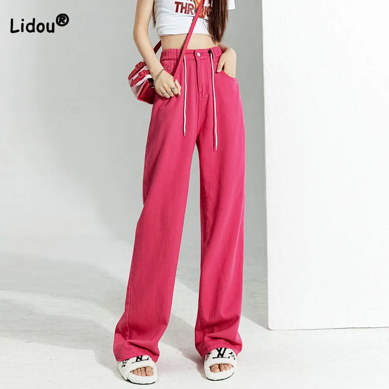 Casual Fashion High Waist Wide Leg Denim Pants Female 2023 Summer Vintage Simplicity Loose Pockets Trousers Women's Clothing
Casual Fashion High Waist Wide Leg Denim Pants Female 2023 Summer Vintage Simplicity Loose Pockets Trousers Women's Clothing