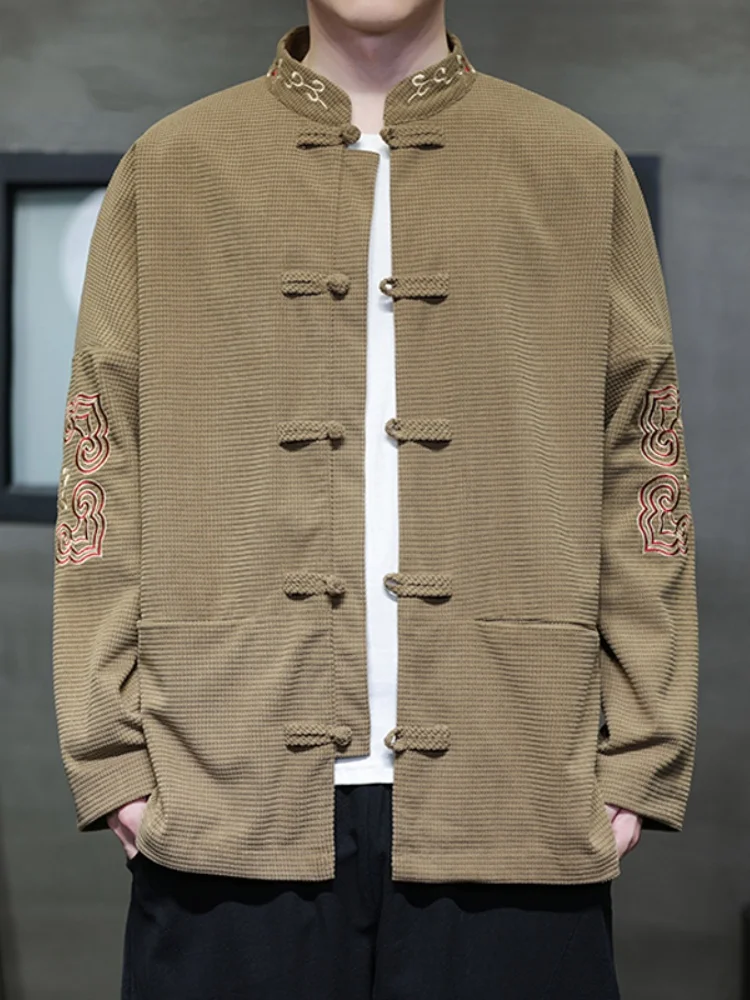 New Chinese Sle Men's Embroidered Jaet Spring New Arrival Middle-Aged And ly Dad Clothes Loose Fit Breathable Long S...
New Chinese Sle Men's Embroidered Jaet Spring New Arrival Middle-Aged And ly Dad Clothes Loose Fit Breathable Long S...