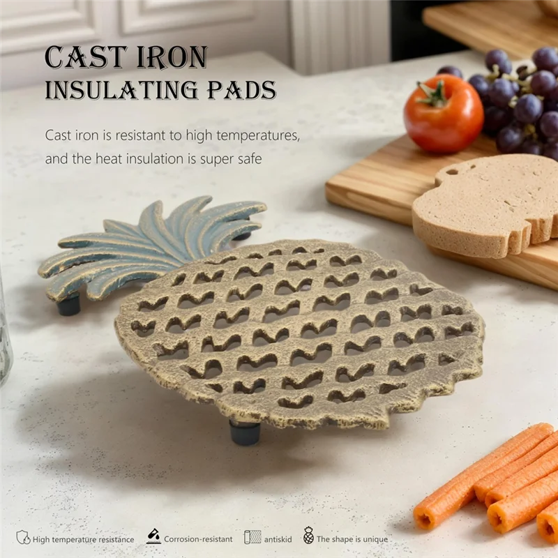AB13-Cast Iron Pineapple Trivet For Hot Dishes (9.84 Inches) - Decorative Pineapple Iron Trivet & Kitchen Hot Pad,Home Decor
AB13-Cast Iron Pineapple Trivet For Hot Dishes (9.84 Inches) - Decorative Pineapple Iron Trivet & Kitchen Hot Pad,Home Decor