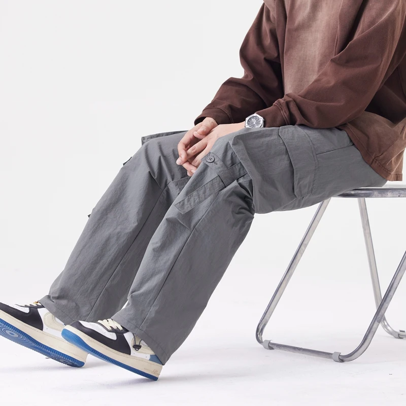 Handsome Work Pants for Men American Fashion Brand Multi-pocket Casual Loose Straight Pants
Handsome Work Pants for Men American Fashion Brand Multi-pocket Casual Loose Straight Pants