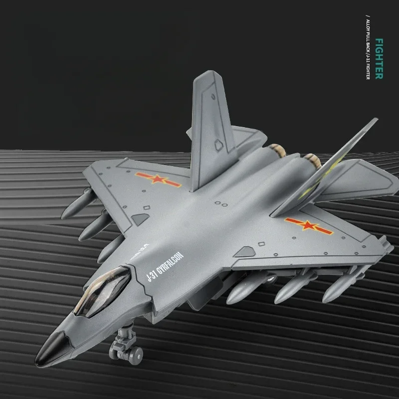 J-31 Stealth Fighter Alloy Fighter Model Jet Plane Scale Model with Stand Collection Decoration Childrens Toy Gifts
J-31 Stealth Fighter Alloy Fighter Model Jet Plane Scale Model with Stand Collection Decoration Childrens Toy Gifts
