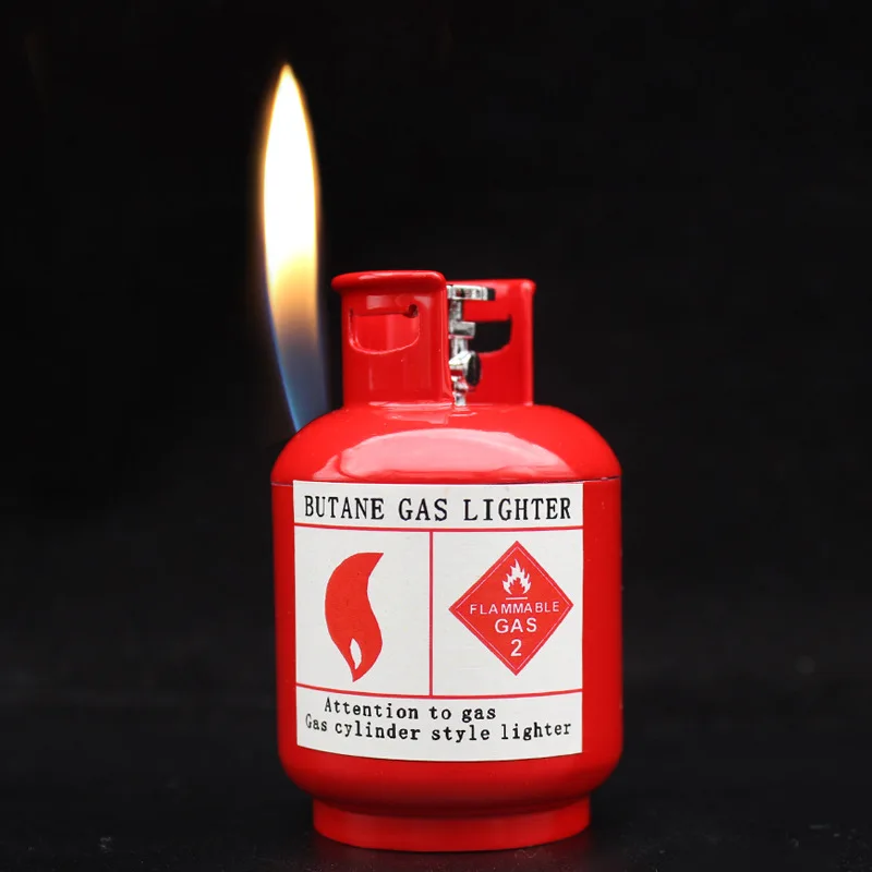 Gas Can Shaped Butane Lighter Open Flame Metal Lighter Portable Inflatable Lighter Cigarette Accessories Men's Small Gift
Gas Can Shaped Butane Lighter Open Flame Metal Lighter Portable Inflatable Lighter Cigarette Accessories Men's Small Gift
