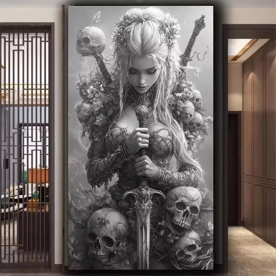 Black Skull Warrior Diy 5D Diamond Painting Large Size Cross Stitch Kits Diamond Mosaic for Living Room Decor Halloween Gift
Black Skull Warrior Diy 5D Diamond Painting Large Size Cross Stitch Kits Diamond Mosaic for Living Room Decor Halloween Gift