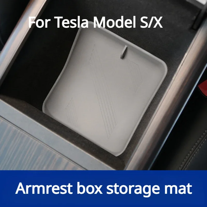 For Tesla Model S/X Armrest Silicone Mat Waterproof Central Control Decorative Modification Accessories Storage Box Interior Pad
For Tesla Model S/X Armrest Silicone Mat Waterproof Central Control Decorative Modification Accessories Storage Box Interior Pad