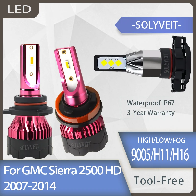 Shatterproof Build 9005 H11 H16 LED Headlight high/low foglight For GMC Sierra 2500 HD 2007 2009 2010 2011 2012 2013 2014
Shatterproof Build 9005 H11 H16 LED Headlight high/low foglight For GMC Sierra 2500 HD 2007 2009 2010 2011 2012 2013 2014