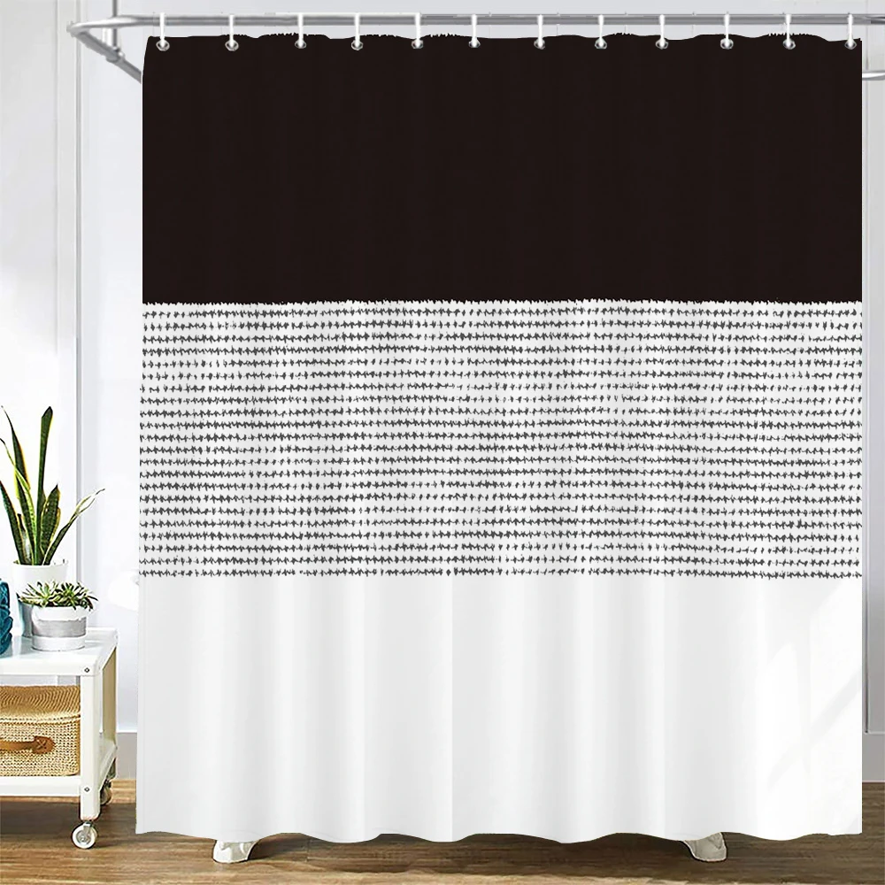 White Striped Shower Curtain Abstract Bathroom Curtains Waterproof Polyester Fabric Modern Style Fashion Bath Decor With Hooks
White Striped Shower Curtain Abstract Bathroom Curtains Waterproof Polyester Fabric Modern Style Fashion Bath Decor With Hooks