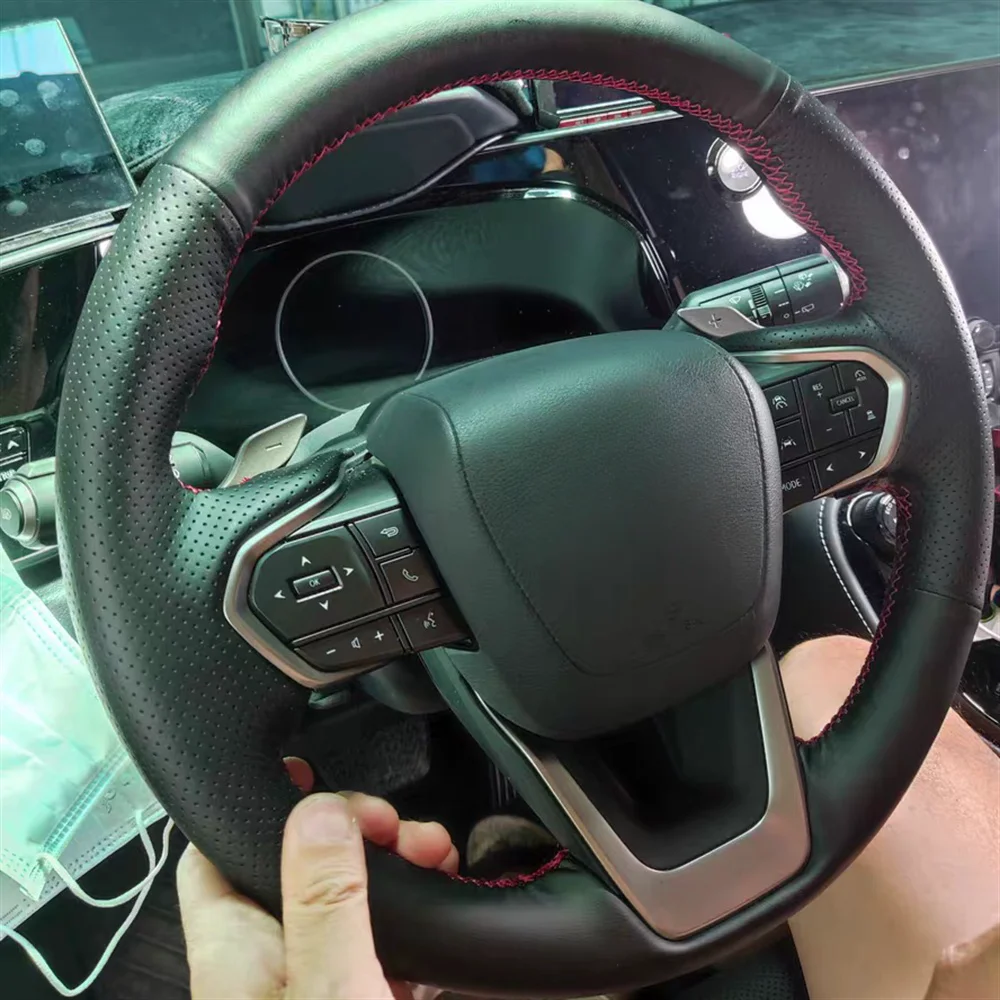 Anti Slip Genuine Leather Car Steering Wheel Cover InteriorAccessories For Lexus NX 250 NX260 NX350 NX350h NX450h 2022 2023
Anti Slip Genuine Leather Car Steering Wheel Cover InteriorAccessories For Lexus NX 250 NX260 NX350 NX350h NX450h 2022 2023