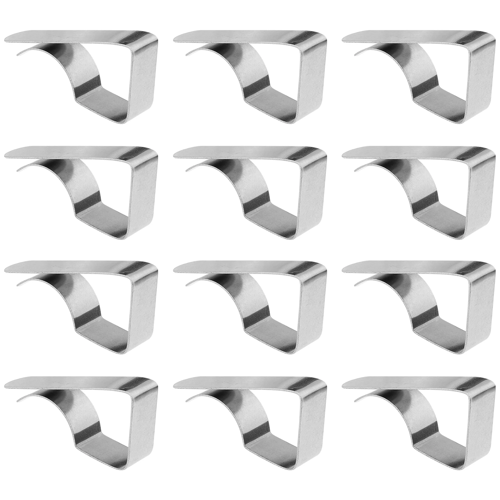 12 Pcs Clips Stainless Table Cloth Clamp Steel Holders for Camping Party Beach Outdoor Securing Tablecloths
12 Pcs Clips Stainless Table Cloth Clamp Steel Holders for Camping Party Beach Outdoor Securing Tablecloths