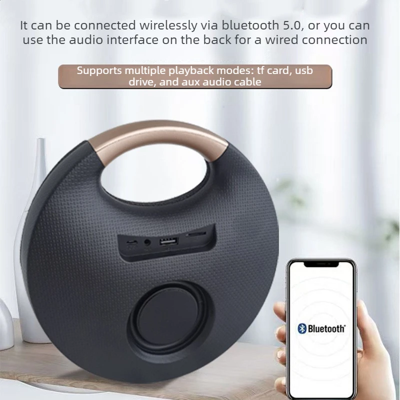 1PC Bluetooth Small Stereo Fabric Portable Outdoor Portable Wireless Speaker Subwoofer Desktop Home Speaker
1PC Bluetooth Small Stereo Fabric Portable Outdoor Portable Wireless Speaker Subwoofer Desktop Home Speaker