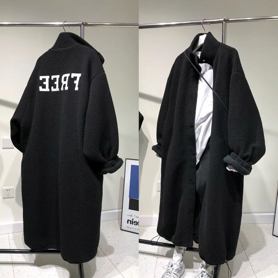 Loose Casual Lamb Fur Jaet plus Size 300 Pou Men Women Autumn Winter Knee-Length Couple Coats Trendy Long Outerwear
Loose Casual Lamb Fur Jaet plus Size 300 Pou Men Women Autumn Winter Knee-Length Couple Coats Trendy Long Outerwear