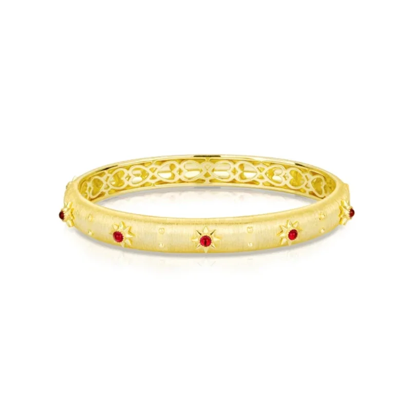 BELLUX Italian Handmade Wire Drawing Series Jewelry 925 Silver Synthetic Zircon Gold Ruby Sunflower Luxury Vintage Bracelet
BELLUX Italian Handmade Wire Drawing Series Jewelry 925 Silver Synthetic Zircon Gold Ruby Sunflower Luxury Vintage Bracelet