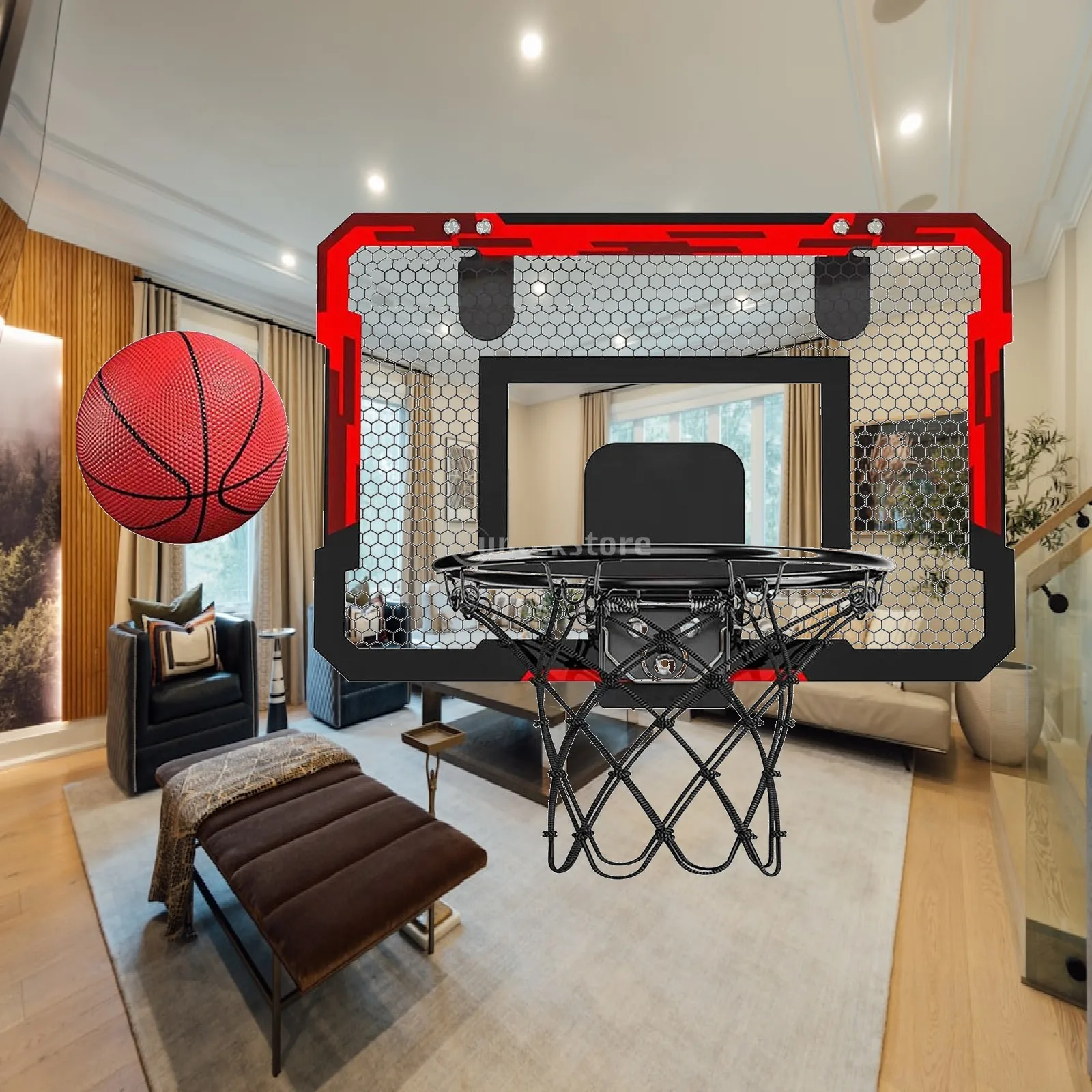 Indoor Outdoor Basketball Hoop Set Wall Mounted Breakaway Rim Mini Basketball Basket for Children Home Play
Indoor Outdoor Basketball Hoop Set Wall Mounted Breakaway Rim Mini Basketball Basket for Children Home Play