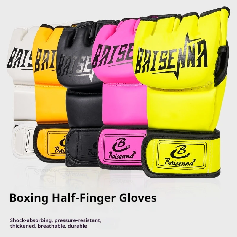 Baisenna Mma Half Finger Gloves Pu Leather Thickened Breathable Ufc Sparring Sandbag Boxing Fighting Training Adult Men Women
Baisenna Mma Half Finger Gloves Pu Leather Thickened Breathable Ufc Sparring Sandbag Boxing Fighting Training Adult Men Women