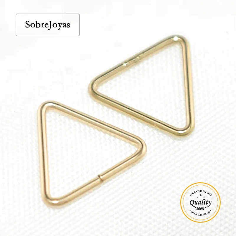 14K Gold Filled Triangle Jump Rings Jewelry Making Supplies Open Or Closed Gold Triangle Rings for Crafting
14K Gold Filled Triangle Jump Rings Jewelry Making Supplies Open Or Closed Gold Triangle Rings for Crafting