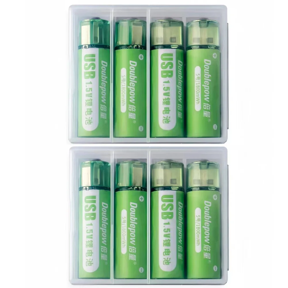 8pcs/lot AA rechargeable battery 1.5V 1400mWh constant voltage fast charging battery USB rechargeable battery set
8pcs/lot AA rechargeable battery 1.5V 1400mWh constant voltage fast charging battery USB rechargeable battery set