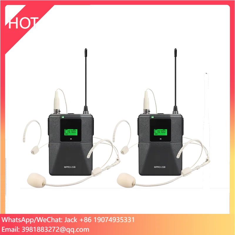 T UHF Dual Channel Headset Long Range Wireless Belt Pack Microphone With Built-in Feedback Suppressor
T UHF Dual Channel Headset Long Range Wireless Belt Pack Microphone With Built-in Feedback Suppressor