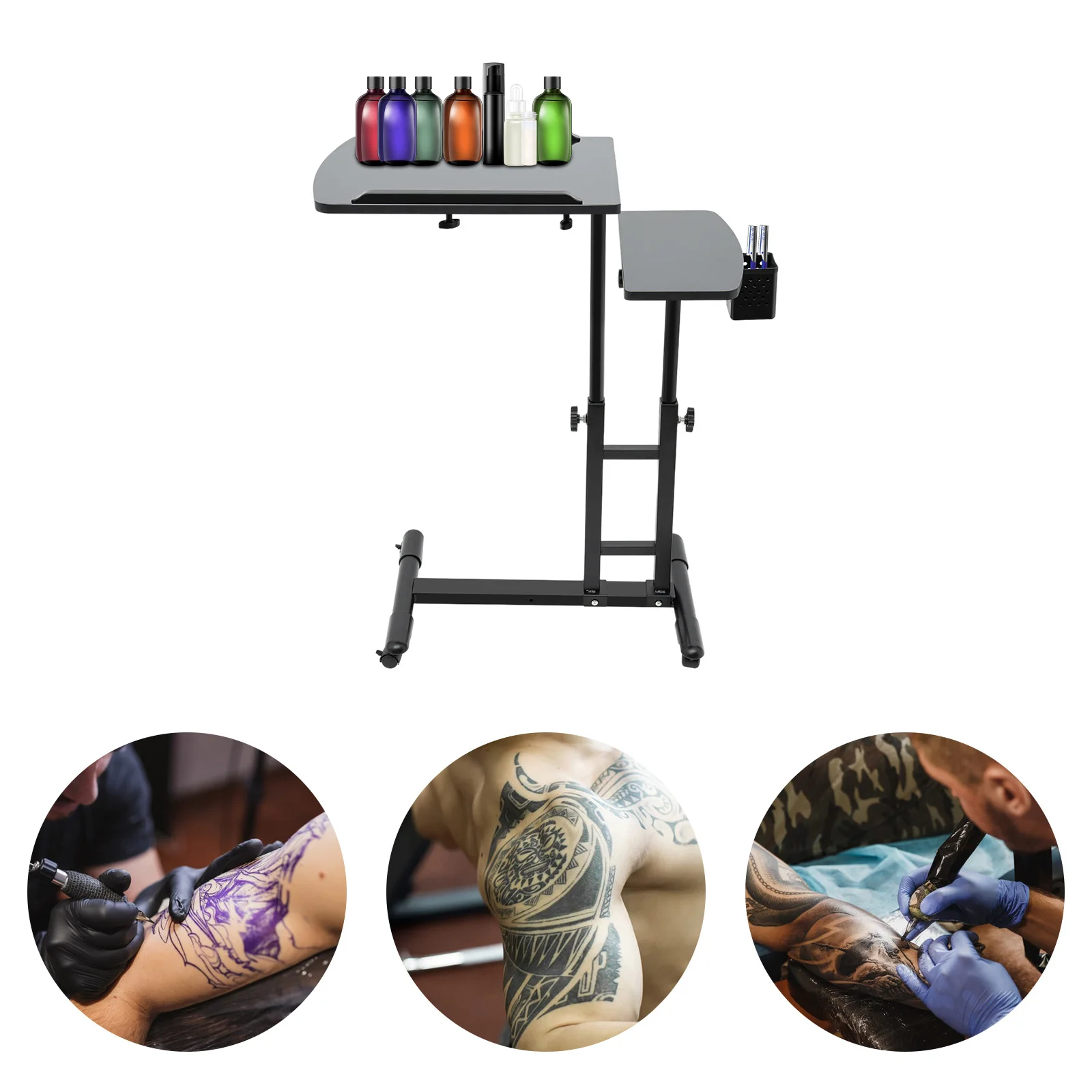 Portable Tattoo Workstation, Mobile Tattoo Station, for Tattoo Studio Artist, with Universal Wheels, Height Adjustable
Portable Tattoo Workstation, Mobile Tattoo Station, for Tattoo Studio Artist, with Universal Wheels, Height Adjustable